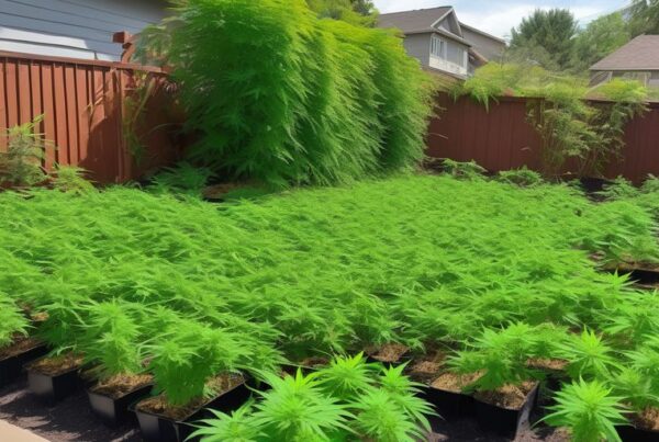 cannabis plants mulch garden