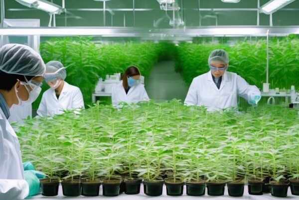 hybrid plant strains in laboratory