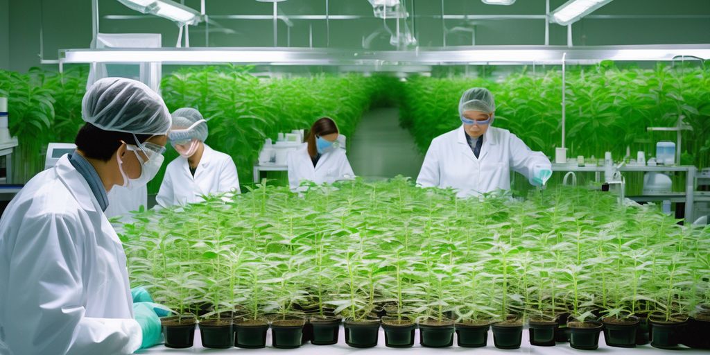 hybrid plant strains in laboratory