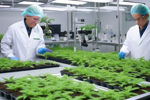 hybrid plant strains in a laboratory setting