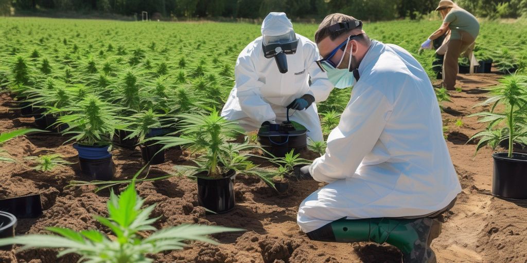 soil testing in cannabis farm